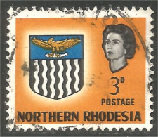 758 Northern Rhodesia Armoiries Coat Of Arms Aigle Eagle Adler Aquila (RHN-14d) - Timbres