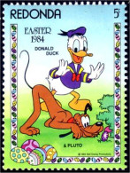 756 Redonda Disney Paques Easter Donald Pluto Oeuf Egg MNH ** Neuf SC (RED-25c) - Easter