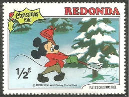 756 Redonda Disney Mickey Sapin Noel Christmas Tree Hache Axe MNH ** Neuf SC (RED-37) - Disney