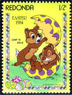 756 Redonda Disney Paques Easter Chip Dale Oeuf Egg MNH ** Neuf SC (RED-20b) - Disney