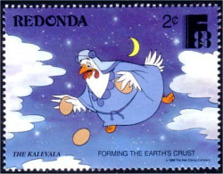 756 Redonda Disney Poule Hen Huhn Coq Rooster Hahn MNH ** Neuf SC (RED-15b) - Costumi