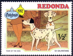 756 Redonda Disney Dalmatiens Dalmatians MNH ** Neuf SC (RED-1c) - Cani