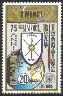 777 Rwanda Rotary International Armoiries Coat Arms Globe Terre Earth (RWA-279) - Unused Stamps