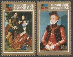 777 Rwanda Tableau Cranah Le Jeune Rubens Painting MNH ** Neuf SC (RWA-214a) - Unused Stamps