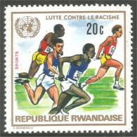 777 Rwanda Athlétisme Course Relais Relay Race Racisme No Gum (RWA-199b) - Nuovi