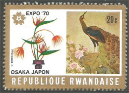 777 Rwanda Expo 70 Osaka Paon Peacock Pavo MH * Neuf (RWA-203b) - Ungebraucht