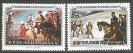 777 Rwanda American Bicentennial Independence Day Surcharge MNH ** Neuf SC (RWA-193) - Us Independence