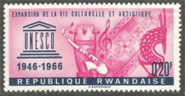 777 Rwanda Music Musique UNESCO Saxophone MH * Neuf (RWA-184a) - Música