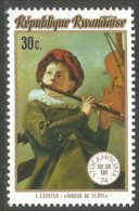 777 Rwanda Joueur Flute Player Music Musique MNH ** Neuf SC (RWA-180a) - Unused Stamps