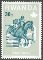 777 Rwanda Montreal Steeplechase MNH ** Neuf SC (RWA-166) - Horses