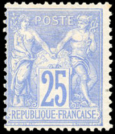 * 68 - 25c. Outremer. Bel état Pour Ce Timbre Rare. TB. - 1876-1878 Sage (Typ I)