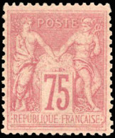 Delcampe - * 81 - 75c. Rose. Très Frais. Centrage Parfait. SUP. - 1876-1878 Sage (Type I)
