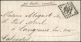 Obl. 37 - Pli Confié Des ETATS-UNIS. 20c. Siège (déf.), Utilisé Pour Sceller Le Courrier, S/lettre Manuscrite De PARIS D - War 1870