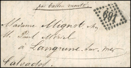 Obl. 37 - Pli Confié Des ETATS-UNIS. 20c. Siège (déf.), Utilisé Pour Sceller Le Courrier, S/lettre Manuscrite De PARIS D - Guerra Del 1870