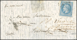 Obl. 29 - Pli Confié Du JEAN BART 1. 20c. Lauré Obl. S/lettre Manuscrite De PARIS Du 30 Septembre 1870 à Destination De  - Guerra Del 1870