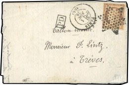 Obl. 38 - LE FULTON. 40c. Siège Obl. étoile S/Agence Havas Frappée Du Cachet Avec Section De Levée De PARIS (60) Du 1er  - Guerra De 1870