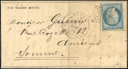 Obl. 37 - LE DAGUERRE. 20c. Siège Obl. étoile S/feuille De Gazette Frappée Du CàD De PARIS - R. TAITBOUT Du 9 Novembre 1 - Guerra Del 1870