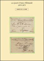 Obl. 2 - Lot De 30 Lettres + 7 Documents Militaires Des Armées De La Loire De Province De La Marine. Très Bel Ensemble à - War 1870