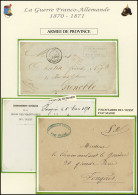 Obl. 3 - Lot De 3 Lettres Avec Cachets De Franchise Militaire Des Armées De Province. Bel Ensemble. Photos Du Lot Sur De - Guerre De 1870