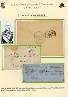 Obl. 4 - Lot De 3 Lettres + 2 Documents De L'Armée De Versailles. Bel Ensemble. Photos Du Lot Sur Demande. TB. R. - Guerre De 1870