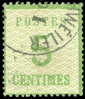 Obl. 4b - 5c. Vert-jaune. Burelage Renversé. Obl. Légère. TB. - Other & Unclassified