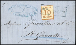 Obl. 5 - 10c. Obl. FELDPOST RELAIS N°66 Du 16 Mars 1871 En Provenance De MIRECOURT Frappée Du Grand Cachet Provisoire PO - Sonstige & Ohne Zuordnung