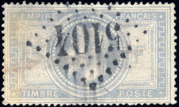 Obl. 33 - SHANGHAI. 5F. Obl GC 5104 De SHANGHAI (déf), Mais Frappe Superbe. TB. - 1849-1876: Période Classique