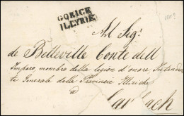 Obl. GORICE. Lettre Supposée De 1811 Frappée De La Griffe GORICE - ILLYRIE. TB. - 1792-1815 : Departamentos Conquistados