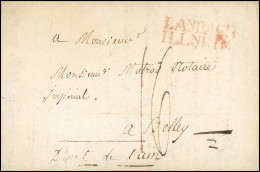 Obl. LAYBACH. Lettre Du 13 Août 1810 Frappée De La Griffe Rouge LAYBACH - ILLYRIE à Destination De BELLEY - AIN. SUP. R. - 1792-1815: Dipartimenti Conquistati