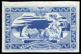 ** Vignettes De L'Exposition Philatélique Internationale De 1913. 7 Couleurs. ND. SUP. - Otros & Sin Clasificación