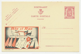 Publibel - Postal Stationery Belgium 1946 Shirt - Tie - Dog - Ric And Rac - Kostums