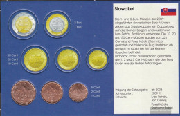 Slovakia SK1- 3 2009 Stgl./unzirkuliert 2009 Kursmünze 1, 2 And 5 CENT - Slowakei