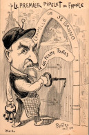 Carte 1900 Signée Rostro 1903 : Premier Pipelet De France ,chapelle St Bruno (je Les Ferme , Clef) - Satirical