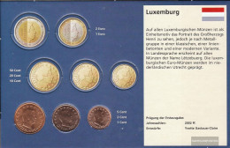 Luxembourg LUX1- 3 Stgl./unzirkuliert Mixed Vintages Stgl./unzirkuliert From 2002 Kursmünze 1, 2 And 5 CENT - Luxemburgo