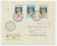 Registered Cover Vatican 1954 Black Madonna - Other & Unclassified