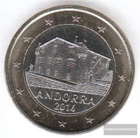 Andorra And 7 2014 Stgl./unzirkuliert 2014 1 Euro Kursmünze - Andorra