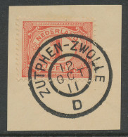Grootrondstempel Traject Zutphen - Zwolle D 1911 - Cat. Onbekend - Poststempels/ Marcofilie