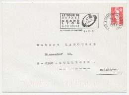 Cover / Postmark France 1991 Cycle Race - Tour De France - Other & Unclassified