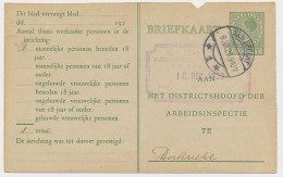 Arbeidslijst G. 12 Sliedrecht - Dordrecht 1929 - Ganzsachen