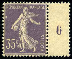 ** 136 - 35c. Semeuse Violet. Millésime 6. Très Léger Pli, Sinon TB. - Altri & Non Classificati