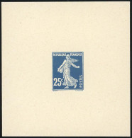 (*) 140 - Epreuve S/petit Feuillet Du 25c. Bleu Foncé. Tirage Exceptionnel. SUP. - Other & Unclassified