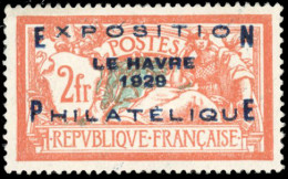 ** 257A - 2F. Exposition Philatélique Du Havre. Très Bon Centrage. SUP. - Altri & Non Classificati