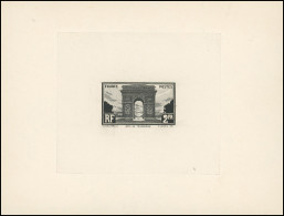 (*) 258 - 2F. Arc De Triomphe. Epreuve En Noir Du Poinçon Définitif Sur Grand Feuillet. SUP. - Other & Unclassified