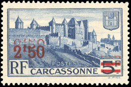 ** 490a - 2F.50 S/5F. Carcassonne. Double Surcharge. SUP. - Altri & Non Classificati