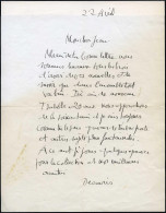 (*) 1263 - Marianne De Decaris. Lettre Manuscrite Signée Decaris Mentionnant Son Statut De Graveur De Timbres Postes. SU - Altri & Non Classificati