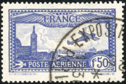 Obl. 6b - 1F.50 Outremer Vif. Oblitéré CàD De L'exposition De Poste Aérienne De Paris De 1930. TB. - Autres & Non Classés