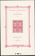 ** 1 - Bloc Exposition De Paris. SUP. - Autres & Non Classés
