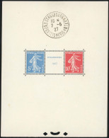 * 2 - Bloc Exposition De Strasbourg. Avec Cachet Témoin De L'exposition Hors Des Timbres. TB. - Other & Unclassified