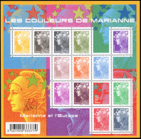 ** 4325A - Les Couleurs De Marianne. Variété Timbre En Bas à Droite Gris Au Lieu De Bleu. N° Et Cote Maury. SUP. R. - Autres & Non Classés