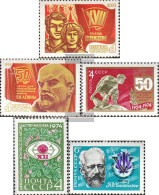 Soviet Union 4226,4227,4235,4236,4237 (complete Issue) Unmounted Mint / Never Hinged 1974 Komsomol, TschAikowski, Assign - Unused Stamps